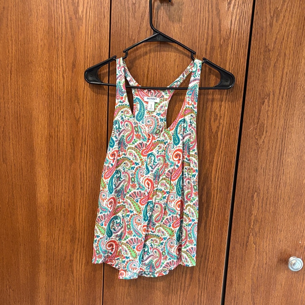 Paisley lightweight tank top